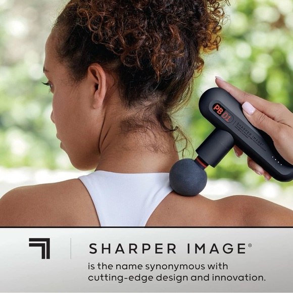 NIB Sharper Image Deep Tissue Portable Percussion Massage Gun - Picture 9 of 11